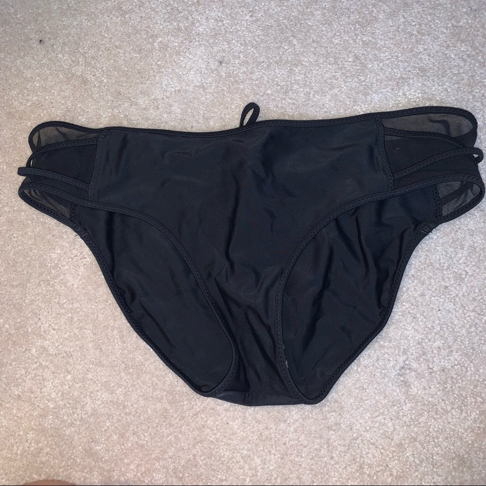 lululemon athletica Double Strap Black Bikini Bottom